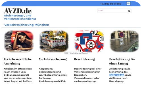 AVZD in München stattet mobile Verkehrszeichen mit Schildersicherungen gegen Wegnahme oder Schilderdiebstahl aus. 